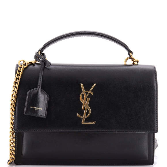Saint Laurent Medium Sunset Top Handle Shoulder Bag Leather - Picture 1 of 7